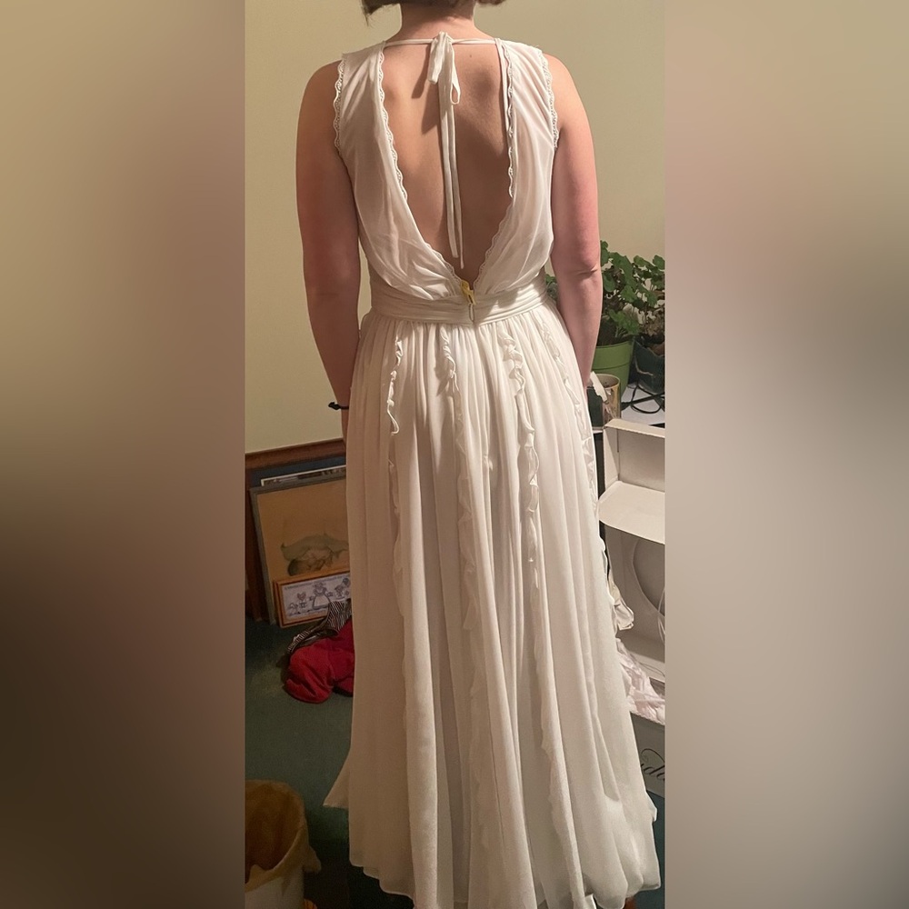 A line wedding dress